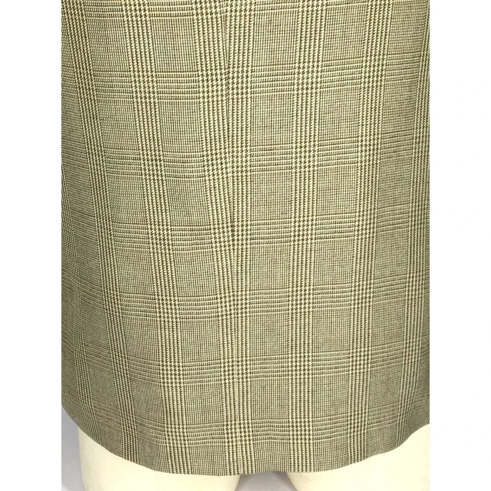42R Jos A Bank Mens Vtg 2 Button Silk Wool Blazer Sport Coat Sand Glen Chk